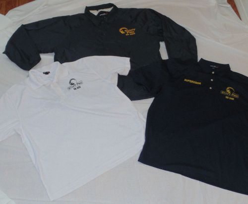Sport Tek by Port Authority Staff Pro Windbreaker &amp; 2 Polo Shirts Lot of 3 3XL