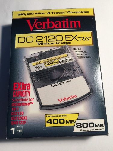 Verbatim DC2120-EXtra Mini-Cartridge-400/800 MB-QIC80-NIB-NR