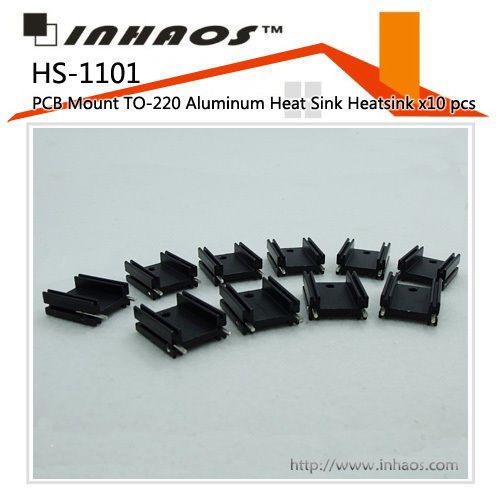 10 pcs HS-1101: PCB Mount TO-220 Aluminum Heat Sink Heatsink-
							
							show original title
