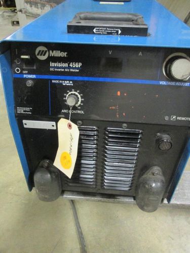 (1) miller invision 456p welding power source - used - am13300 for sale