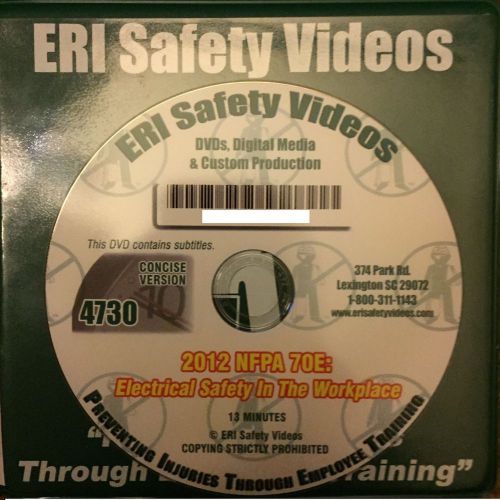 2012 NFPA 70E Electrical Safety in The Workplace by ERI Safety Videos Concise -
							
							show original title