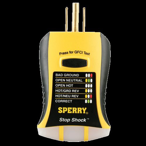 Sperry HGT6120 Stop Shock GFCI Circuit-Ground Analyzer