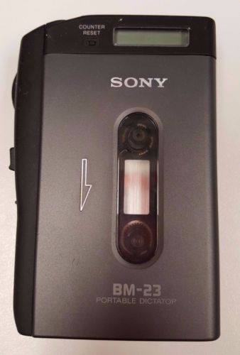 Sony BM 23 Portable Cassette Tape Voice Dictator - Works Great!