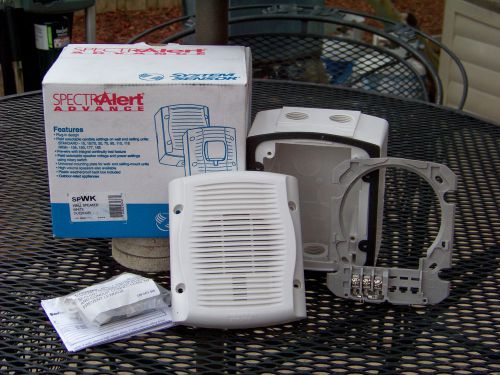 System sensor spwk outdoor white speaker wall mount for sale
