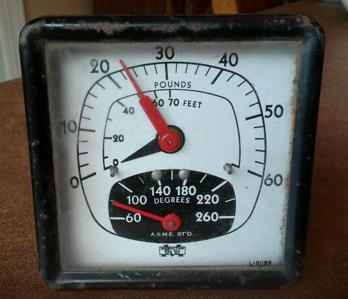 Vintage Marshalltown Gauge Tridicator 3.5&#034; Steam Punk