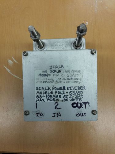 Scala 2 way Power Divider 88~108 FM PDL2-55/50 RF 1 in 2 out 100 watts