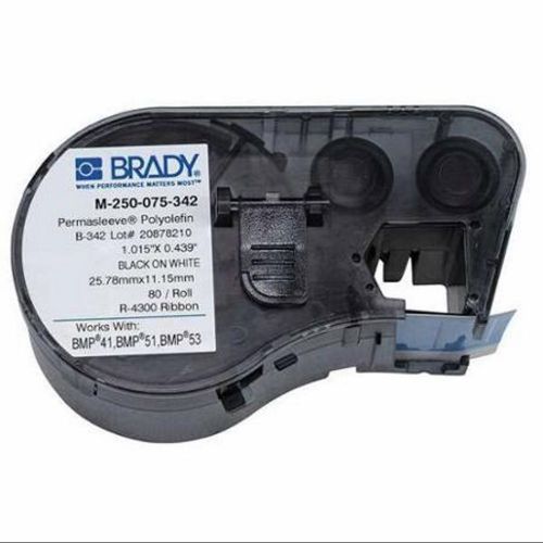 Brady M-250-075-342, Black on White label Cartridge, New