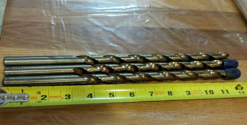33/64&#034; EXTRA LONG DRILL BITS, 12&#034;  LENGTH, 9&#034; FLUTE, COBALT, HSCO Made in theUSA