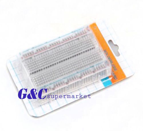 Mini Solderless Breadboard Transparent Material 400 Points Available DIY
