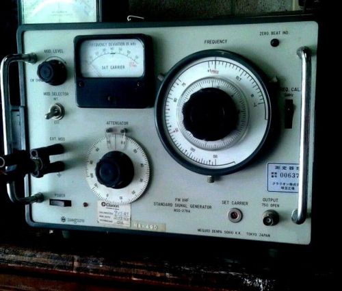 MEGURO MSG 276A FM VHF  Signal Generator Excellent condition