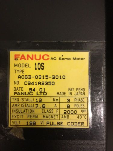 Fanuc 10 S Servo Motor