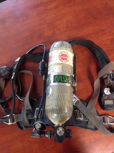 Lot of 10 MSA Firehawk 4.5 High Pressure Air Packs With Mask And Bottle