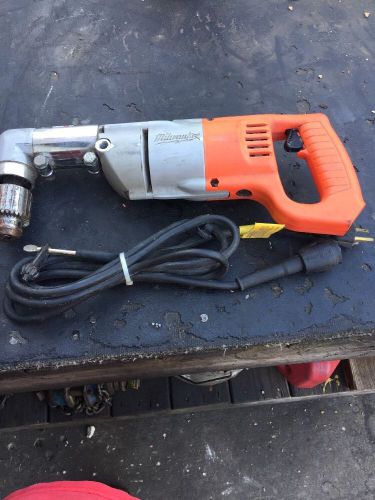 Milwaukee 1/2 in. Heavy Right-Angle Drill Kit 3107-6 Sightless Used