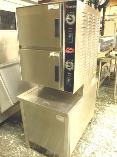 Groen hy-6e hyper steam 1 or 3 phase double stack convection pasta fish steamer for sale