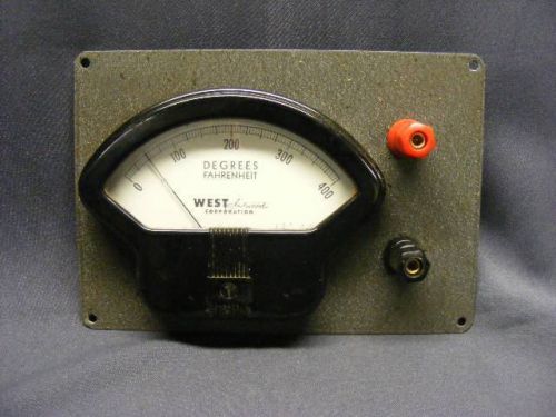 West Instrument Degrees Fahrenheit Meter 0 to 400