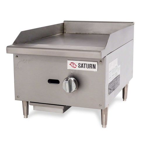 Saturn (esg-15) commercial medium duty gas griddle, 15&#034; manual, 1&#034; plate for sale