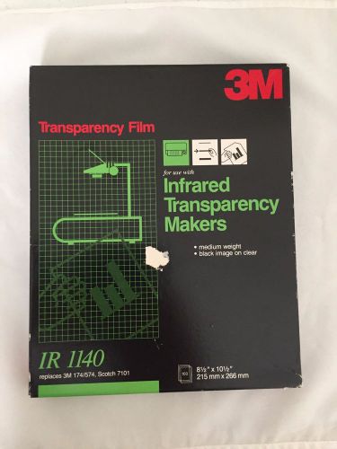 3M Transparency Film IR1140 Infrared Transparency Makers Medium Weight Old Stock