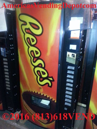 Dixie narco 7000 reese chilled candy snack machine ~ 10 selections ~ wholesale!! for sale