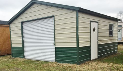 Steel garage workshop fully enclosed metal building 18x21x8 free setup delivery for sale