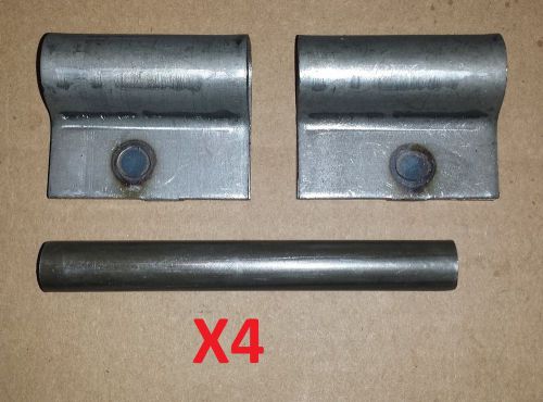 4 Pc Lot-Heavy Duty .120 Steel 2&#034;/4&#034; Flag Hinge Removable .375 3/8 Pin Door ALHM