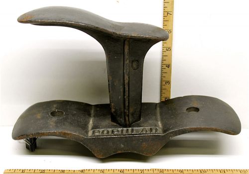 Vintage Cobbler Shoemaker Heavy Cast Iron Anvil Shoe Repair Post Stand Popular C