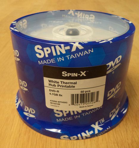 Spin-X White Thermal Printable DVD-R
