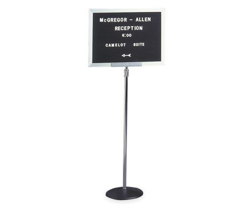 Ghent pd1520b pedestal letter board, display 15x20 in for sale