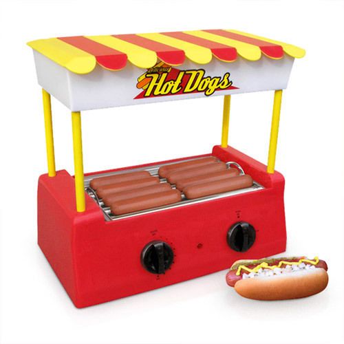 Nostalgia Electrics HDG-598 Vintage Collection Old Fashioned Hot Dog Roller Cook