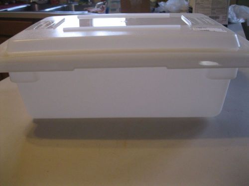 Rubbermaid Commercial Food Tote Box 3.5gal, 18w x 12d x 6h, White + LID TOP