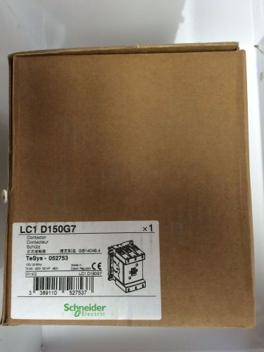 SCHNEIDER ELECTRIC, LC1D150G7 CONTACTOR, 120VAC COIL, 3-POLE, BRAND NEW!