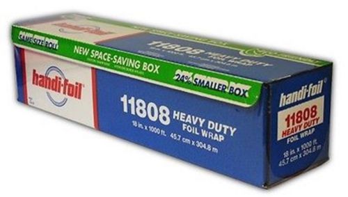 Handi-Foil Premium 18&#034;x1000&#039; Heavy Duty Aluminum Foil Wrap Roll - HFA REF# 11808