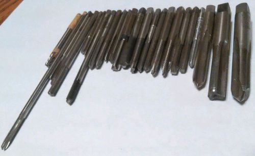 lot of 25 end mills hand taps widell MORSE hss hypro h3, 2-4 flute NOS 4/48-3/8
