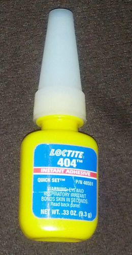 Loctite 404 - Quick Set - Instant Adhesive - Net Weight .33 Oz