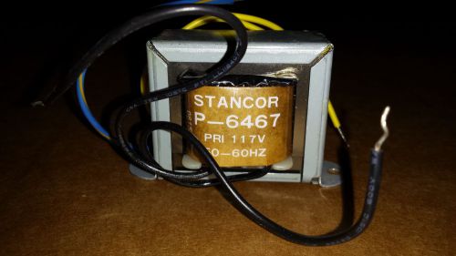 STANCOR  CONTROL TRANSFORMER P-647 PRI 117V 50-50HZ
