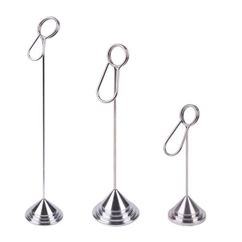 3pcs Table Number Clip Stand Holder Name Place Card Memo Menu Display