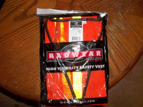 NEW Radians Rad Wear High Visibility Safety Vest #SV01 Safety Orange/Reflective