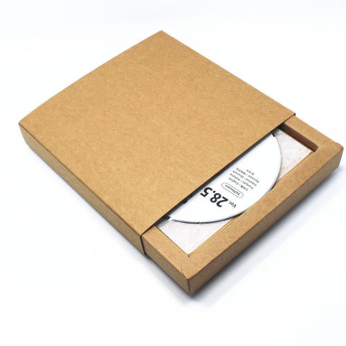 5X Brown Kraft Paper CD DVD CDR Box Case Wedding Discs CD Packaging Bags Sleeve