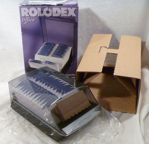 NEW Rolodex Office VIP35C Covered Card File 3x5 Index Cards 67037 Organizer Tabs