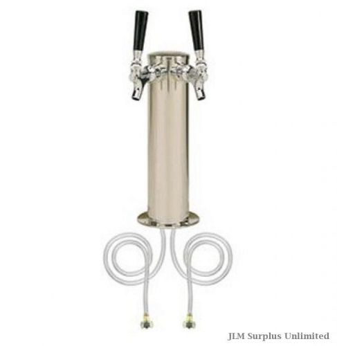 Stainless steel double tap stainless steel draft beer kegerator low rb24eap for sale