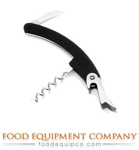 Tablecraft H1230C Waiter&#039;s Knife black rubber-like handle  - Case of 6