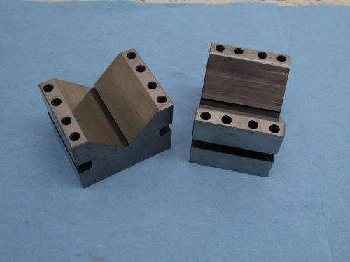 2  V-BLOCKS  2 5/8 x 1 1/4 x 2 machinist tools grinding milling