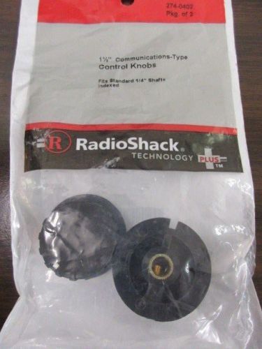 New1 1/2&#034; Communications-Type Control Knobs Pkg of 2 274-0402 274-402