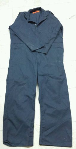 Red Kap CT10NV4 Men&#039;s Navy Blue Coveralls Size 48-REG and 48-M