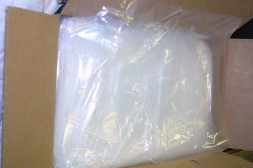 50 CLEAR 28 x 36 POLY BAGS PLASTIC 3 MIL FLAT OPEN TOP