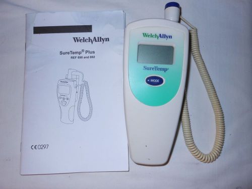 WELCH ALLYN SURETEMP 679 THERMOMETER WITH PROBE