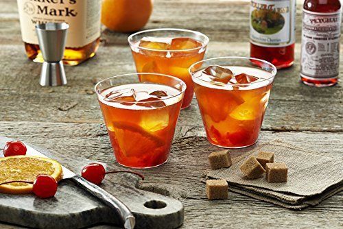 Party Essentials Hard Plastic 9-Ounce Party Cups/Old Fashioned Tumblers, #7N5