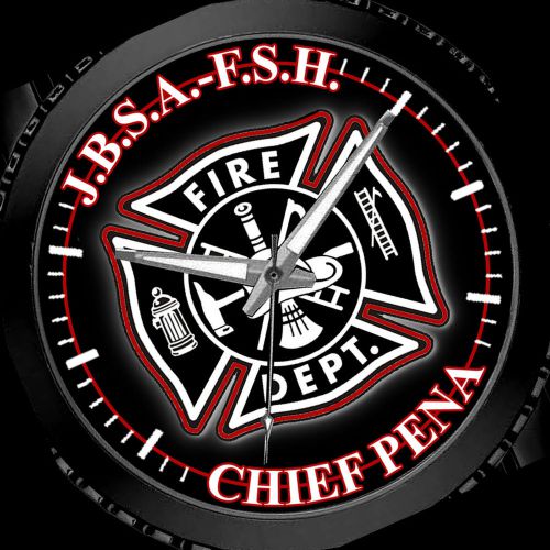 Firefighter Fire Deparment Mens Custom Watch Ladder Axe Hose