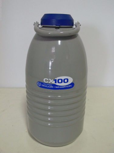 Taylor wharton cx100b-11m cryogenic liquid nitrogen tank dewar, 4.1 liter for sale