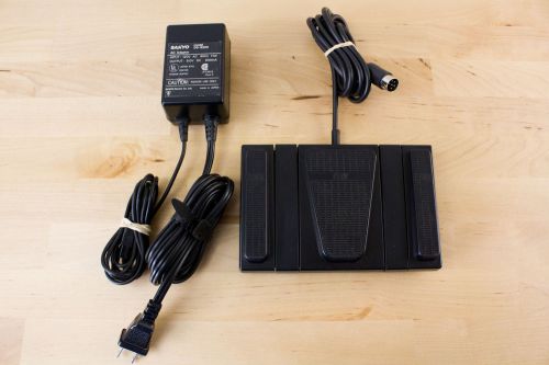 SANYO D5-9200 FOOT PEDAL POWER ADAPTER FOR MEMOSCRIBER TRANSCRIBE RECORDER