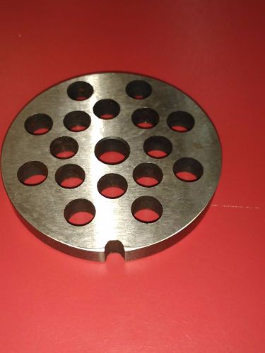 Carbon steel grinder plate with 3/8&#034; holes for #10/12 grinders #992 for sale